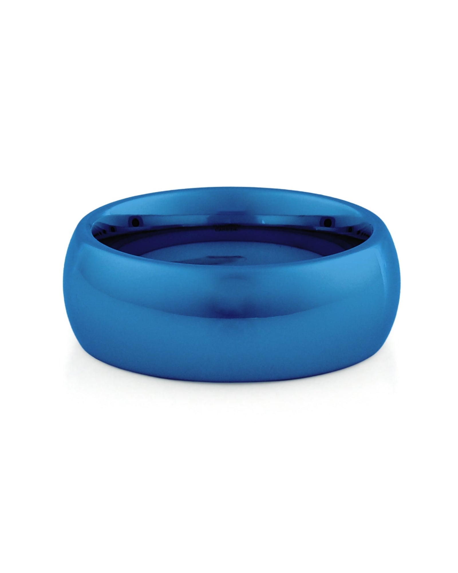 8mm tungsten wedding band polished