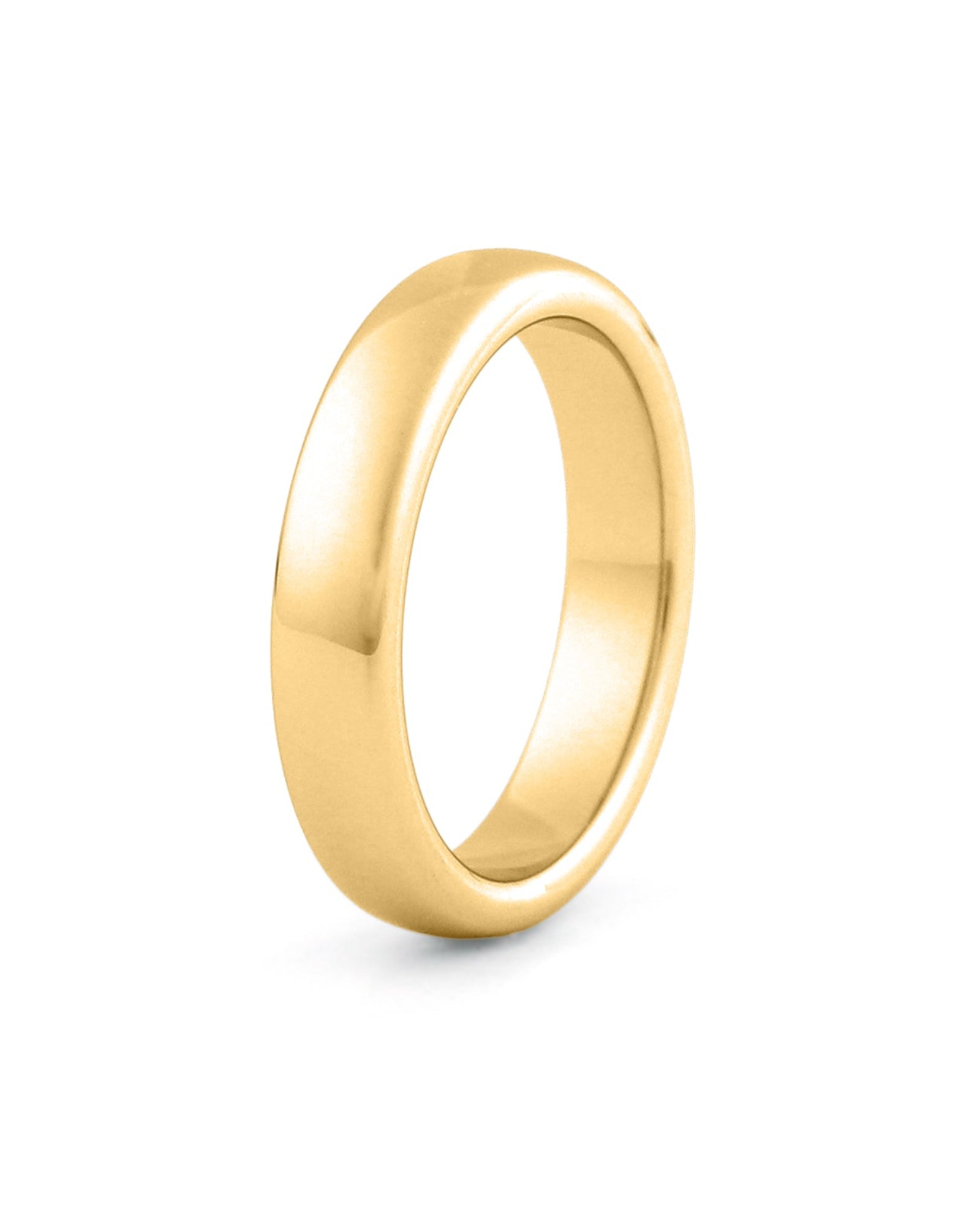 4mm tungsten wedding band polished