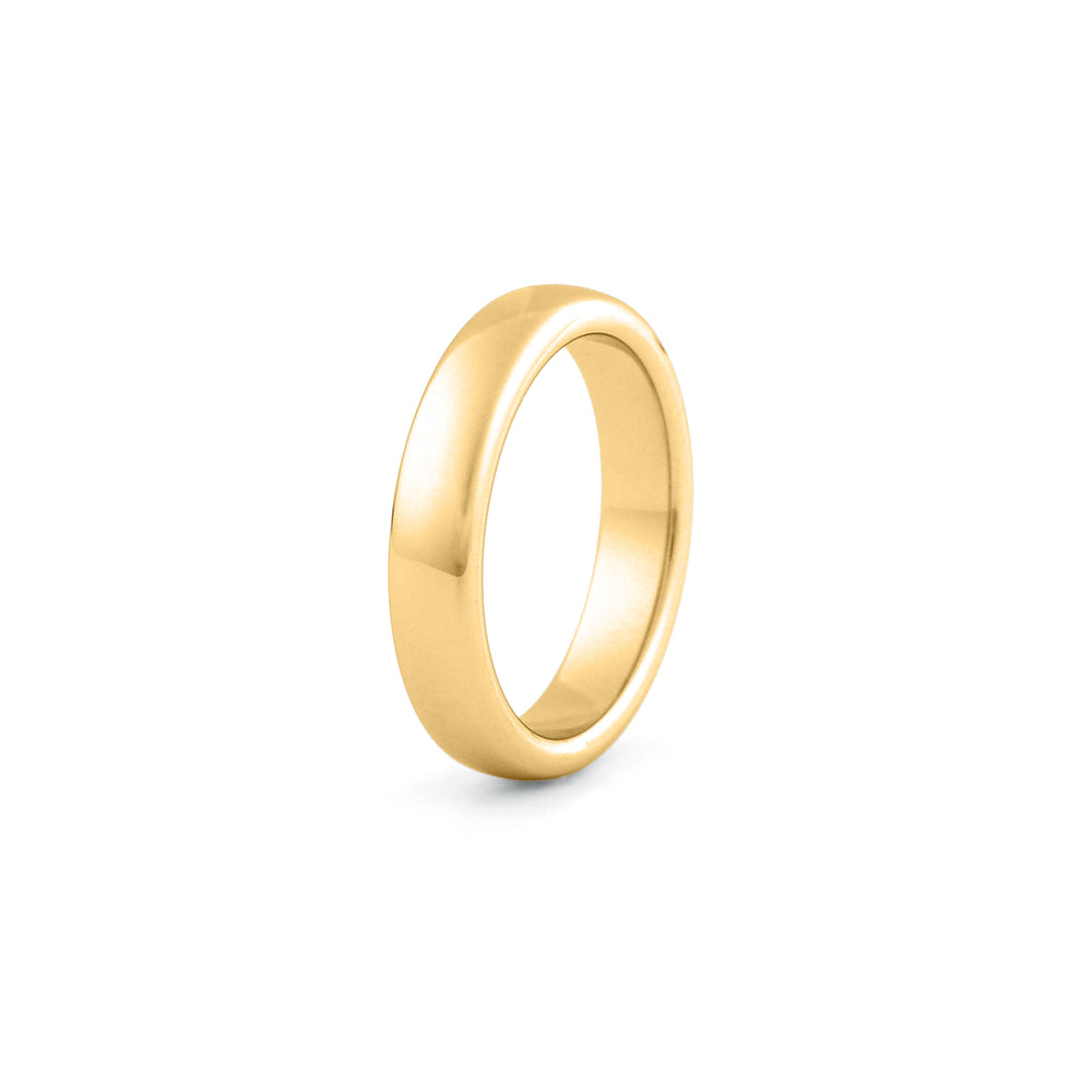4mm tungsten wedding band polished