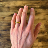 4mm tungsten wedding band polished