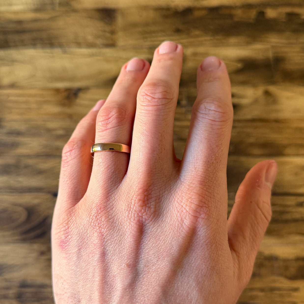 4mm tungsten wedding band polished