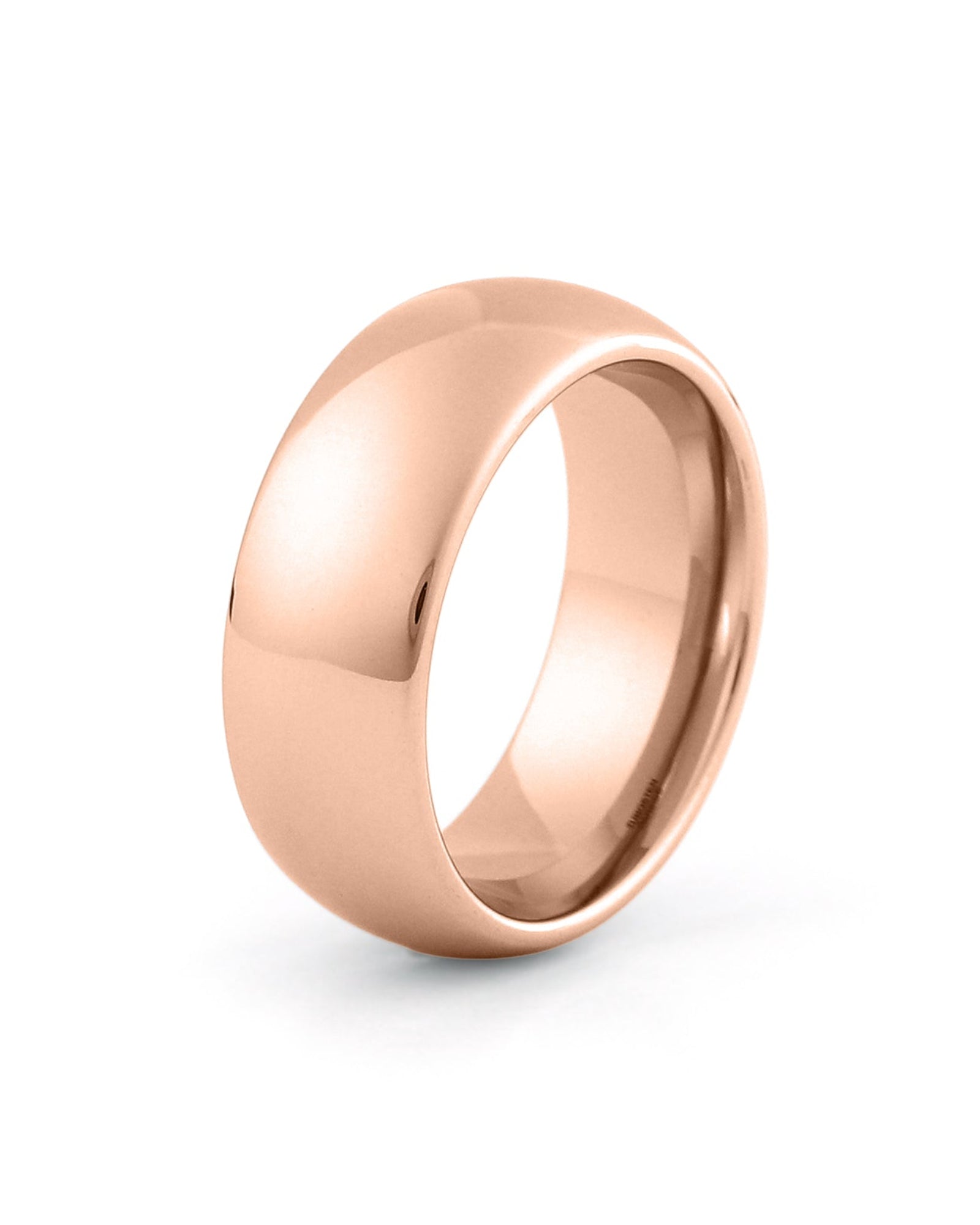8mm tungsten wedding band polished