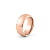 8mm tungsten wedding band polished
