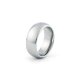 8mm tungsten wedding band polished