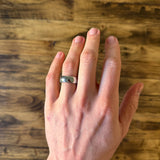 8mm tungsten wedding band polished