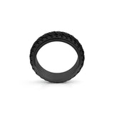 dragon scale black spinner ring rotating band