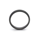 Mens 4mm Black Brushed Tungsten Wedding Ring