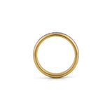 4mm gold amethyst wedding band with purple gemstone inlay