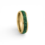 mens gold emerald ring