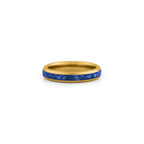 gold sapphire ring for him or her