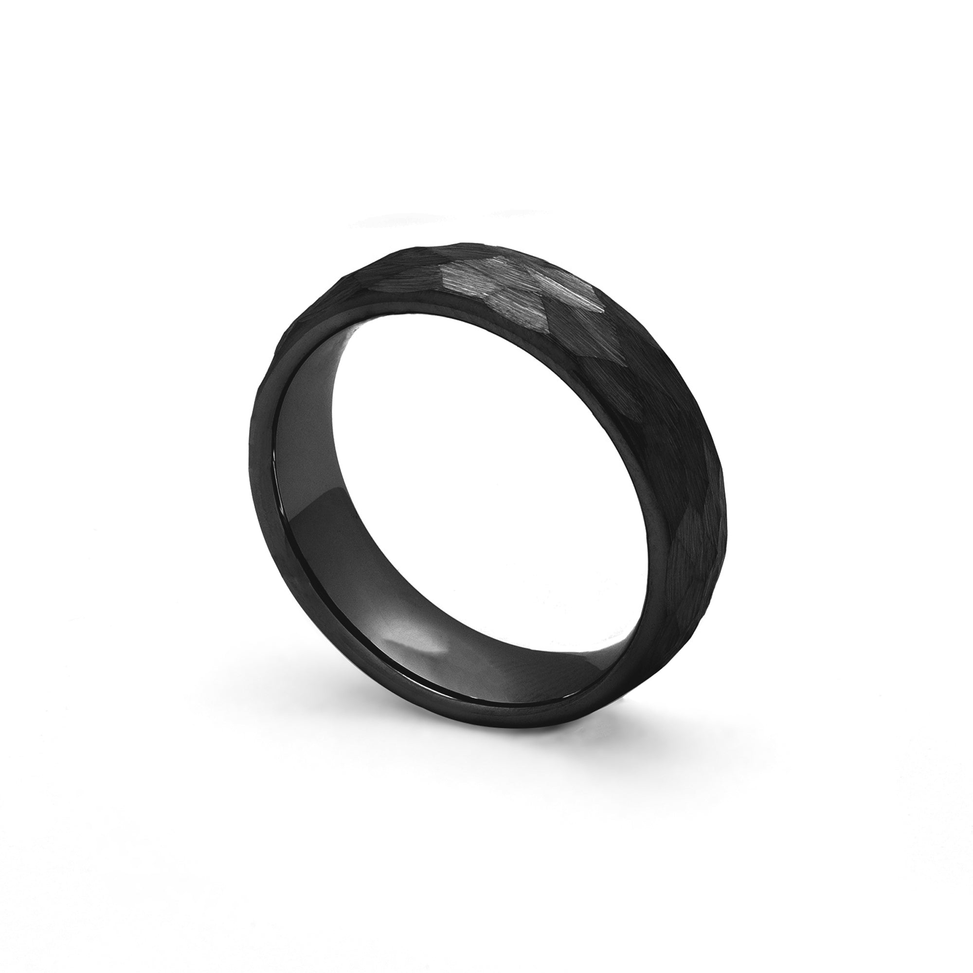 hammered finish wedding band