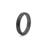 hammered tungsten ring black 4mm wedding band