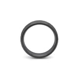 Hammered Tungsten Ring -  8mm Black Wedding Band