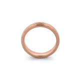 tungsten carbide hammered ring rose gold comfort fit band
