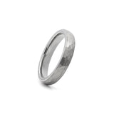 hammered tungsten ring silver 4mm wedding band