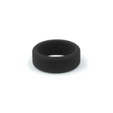 rubber wedding band for men in black