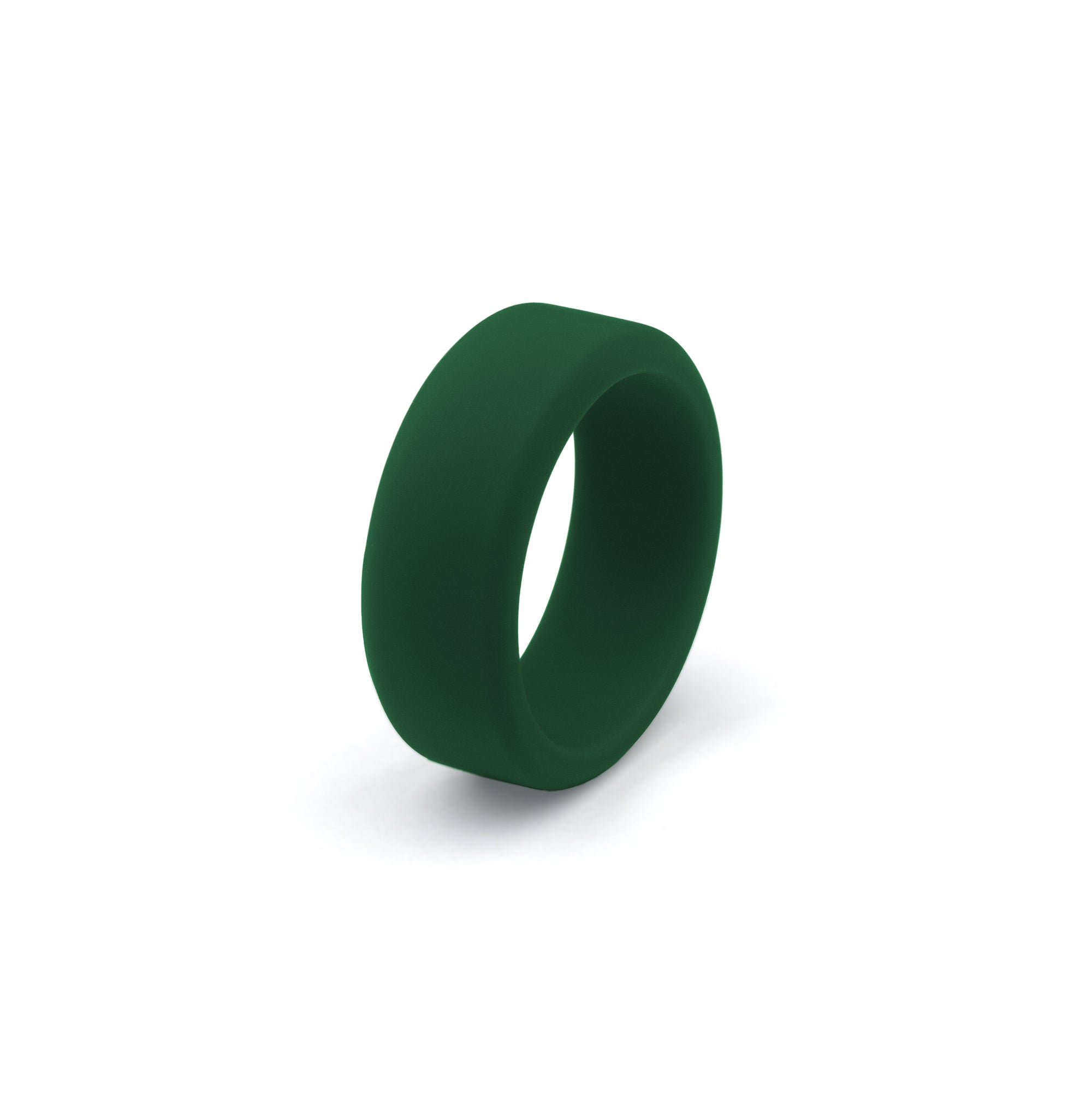 forest green silicone ring 8mm