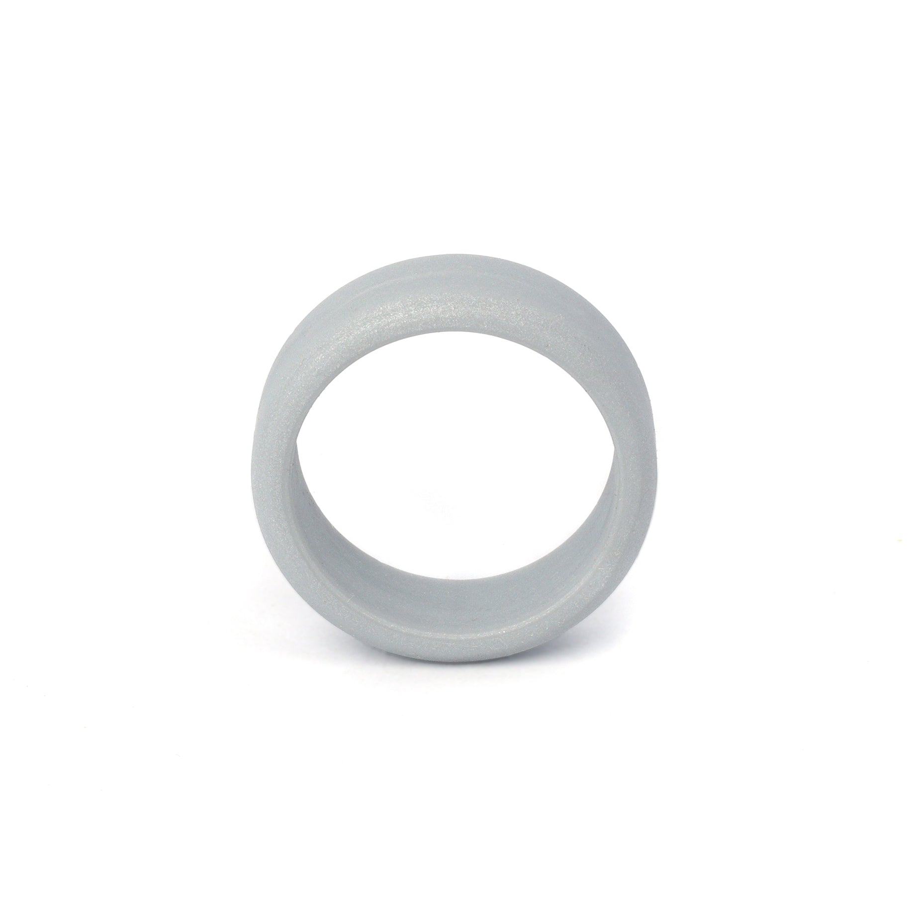 grey silicone ring 8mm beveled