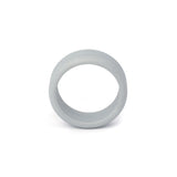 grey silicone ring 8mm beveled