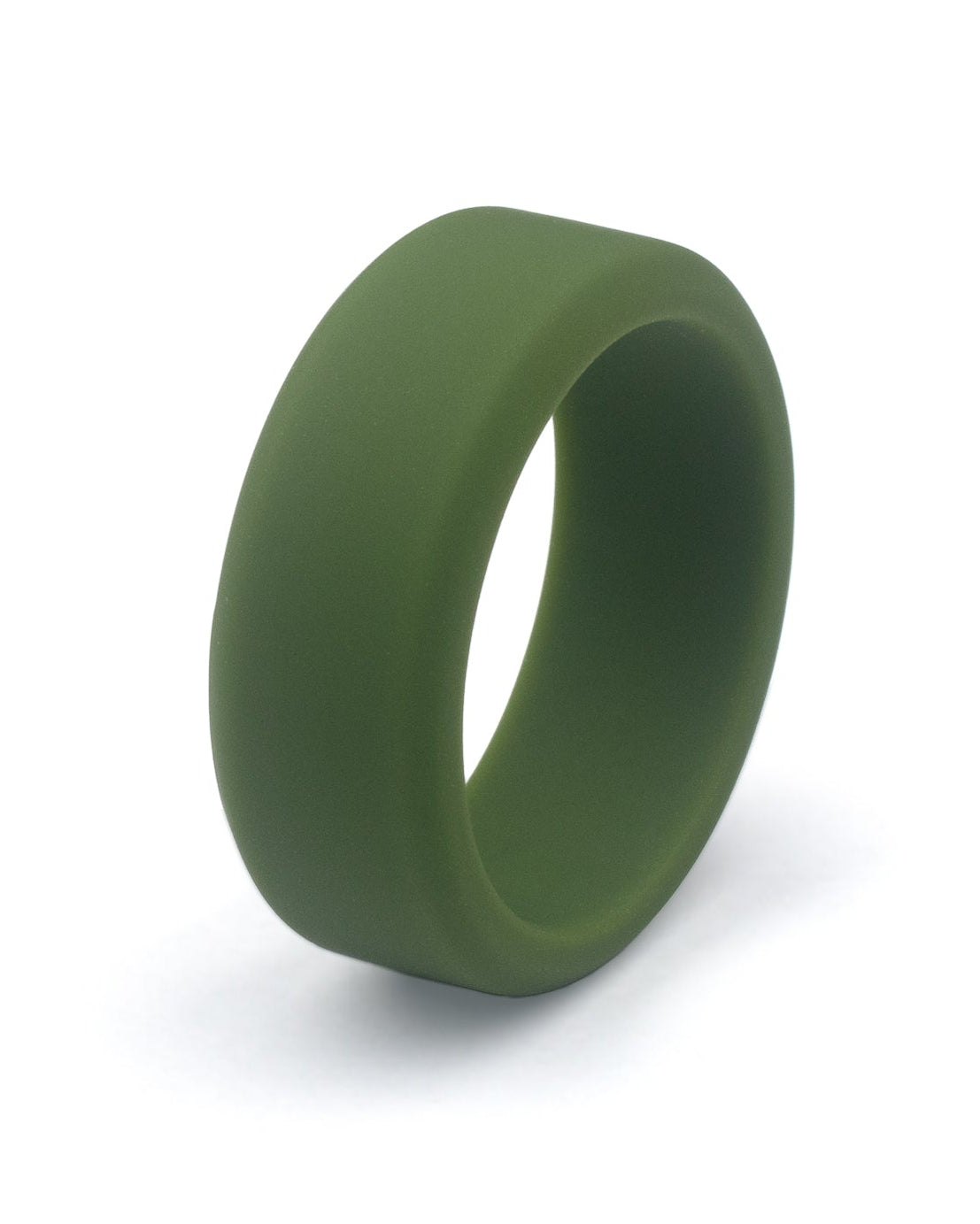 khaki silicone ring 8mm