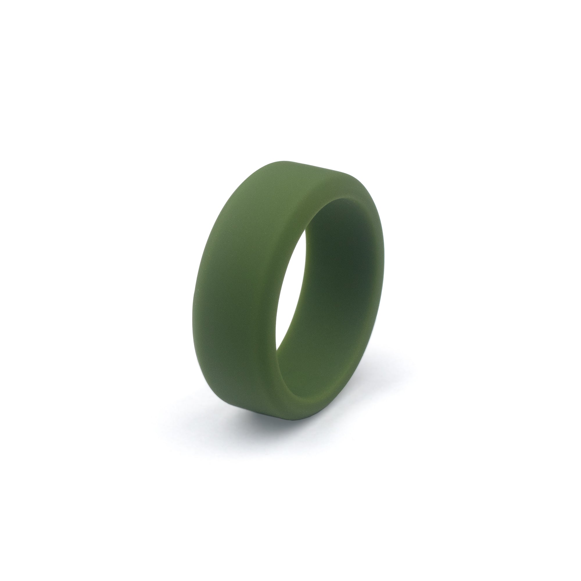 khaki silicone ring 8mm