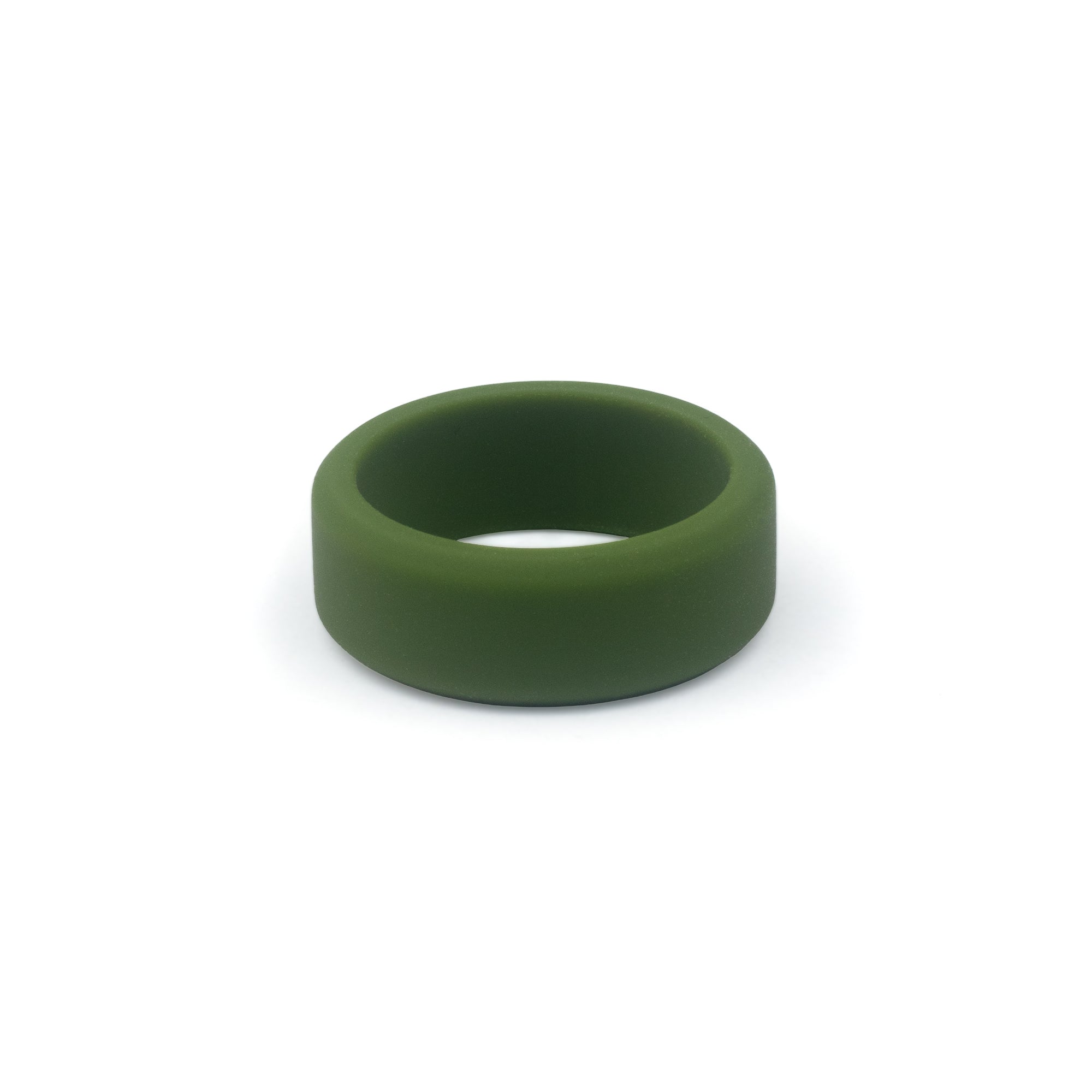 men's silicone wedding ring in khaki