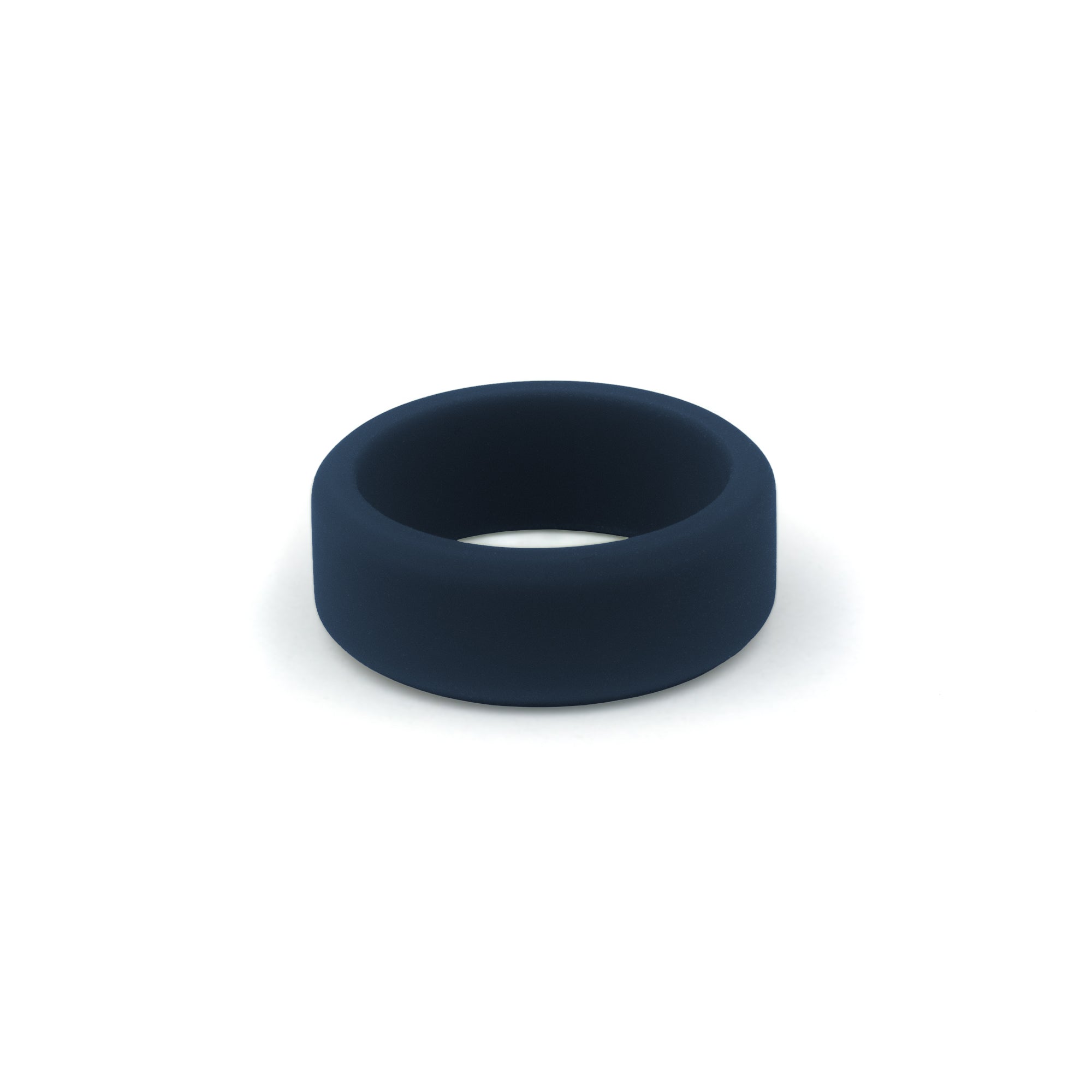 men's rubber wedding band navy