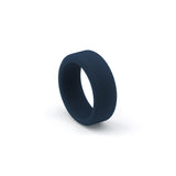 matte navy silicone wedding ring