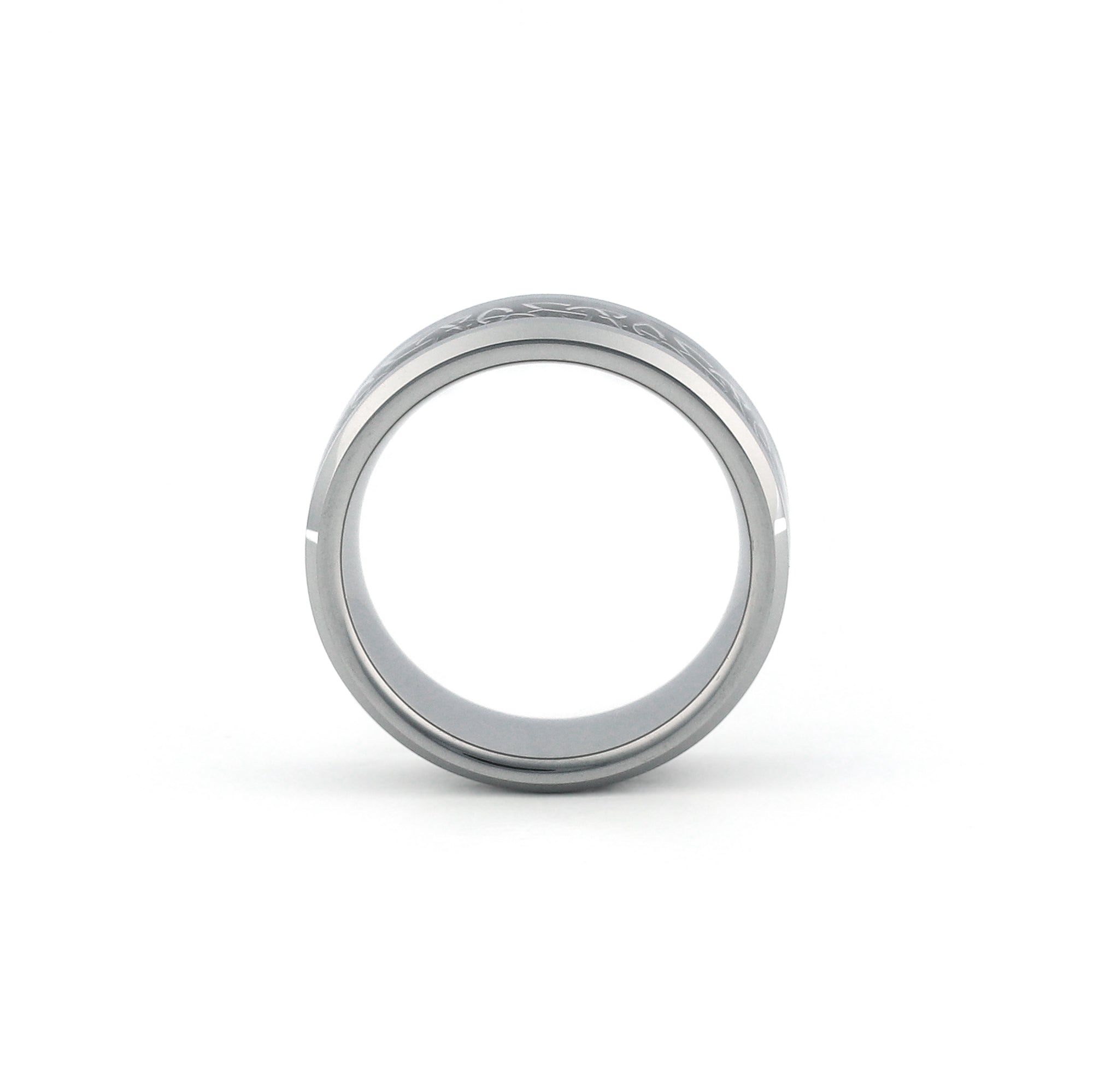 Wide Celtic rings for men – tungsten
