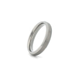 womens titanium wedding band 4mm silver