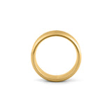 mens gold titanium ring brushed finish 8mm