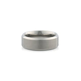 wide mens wedding band titanium