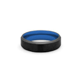 titanium rings for men black