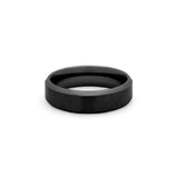 mens black titanium wedding band