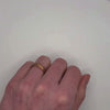 Hammered - Rose Gold Tungsten Wedding Ring
