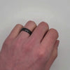 Dome - Black Wedding Bands for Couples