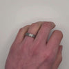 Dual - Silver & Rose Gold Mens Wedding Band