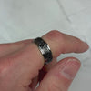 silver celtic spinning fidget ring for men