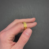comfort fit gold fidget ring for anxiety and stress relief