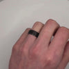Ridge - Black Tungsten Wedding Ring