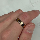 rose gold spinning fidget ring for men