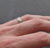 Rounded - Silver Mens Titanium Wedding Ring