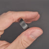Rounded - Black Mens Titanium Wedding Ring