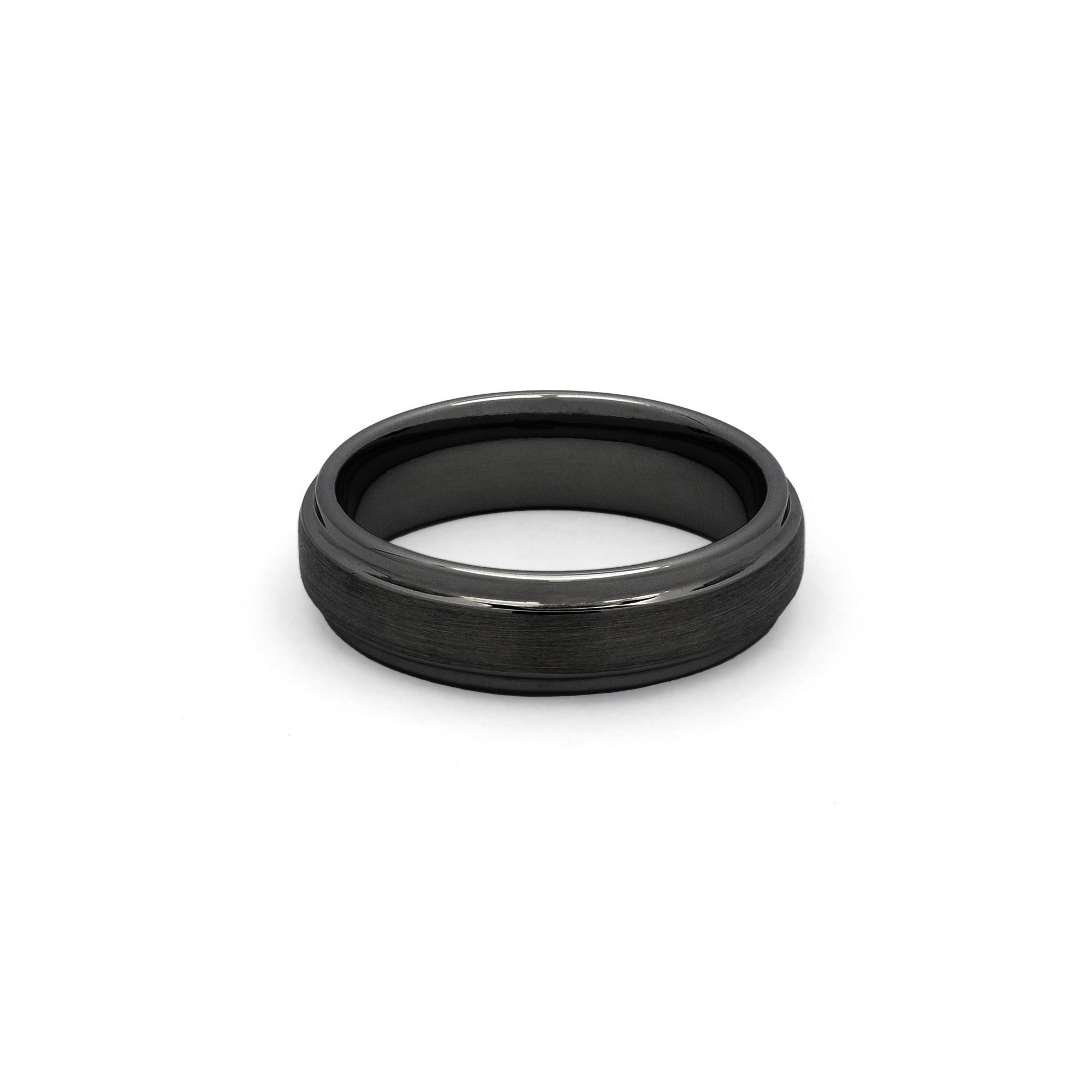 tungsten wedding bands for him in black finish