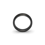 black brushed tungsten mens engagement band