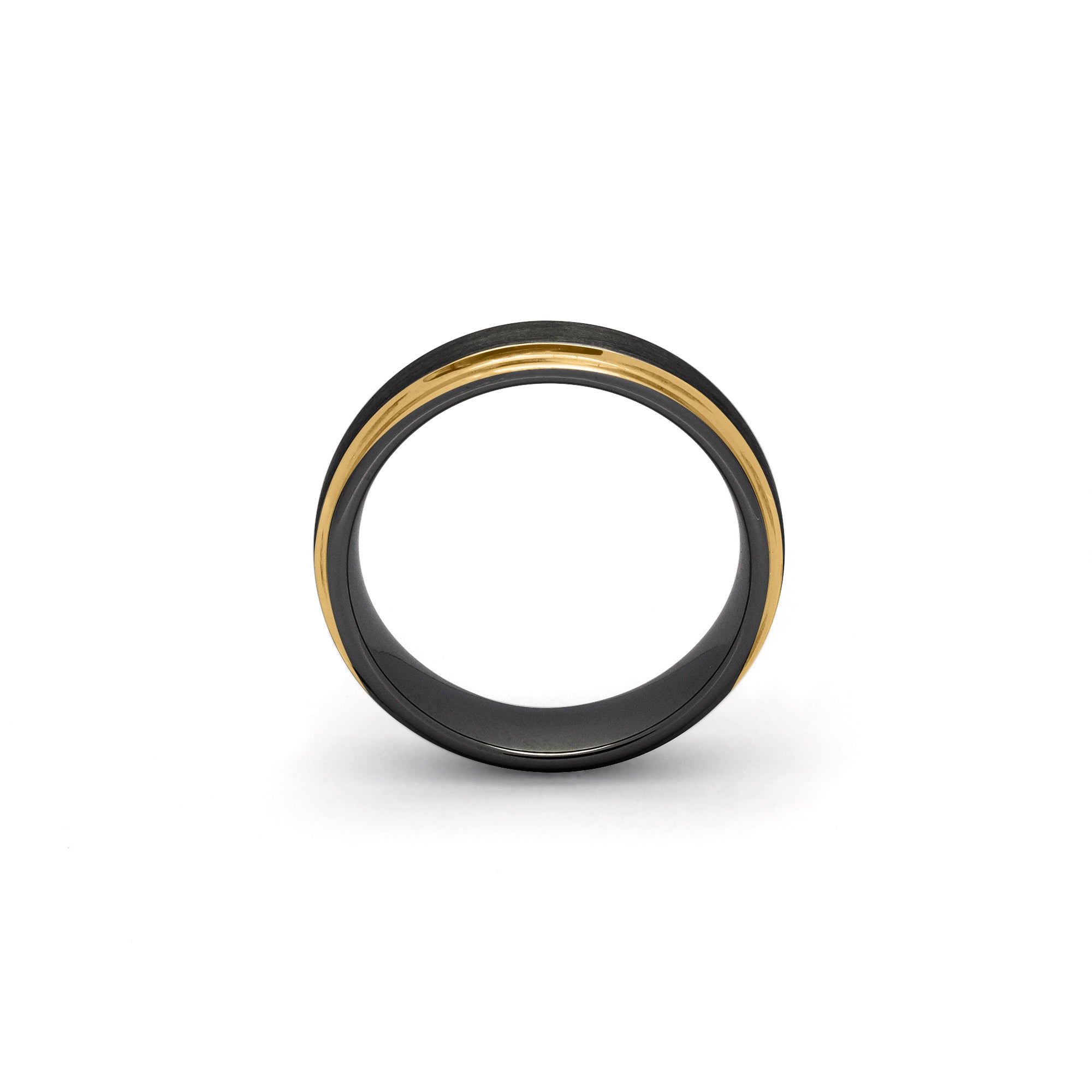 two tone tungsten ring for him