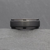 black wedding band for men