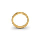 gold 6mm stepped edge mens tungsten wedding ring