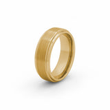 gold tungsten wedding ring for men