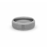 silver tungsten wedding ring